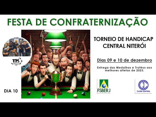 TORNEIO DE SINUCA HANDICAP DO CENTRAL DE NITERÓI