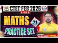 CTET Maths Classes 2026 | CTET Maths Practice Set #21 | CTET Feb 2026 Maths MCQs By Aarif Sir