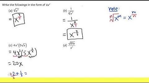 Q7, convert radical expressions to rational exponent form