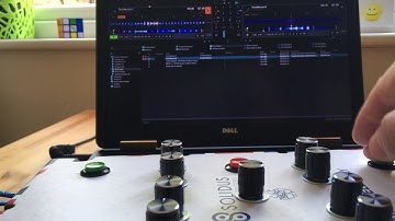 DIY DJ MIDI controller in action