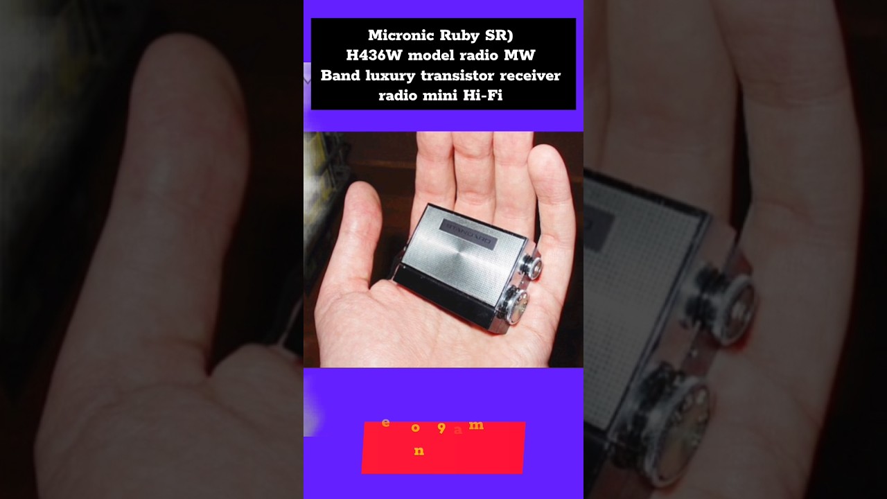 standard micro size receiver Micronic Ruby SR H -436 AM band mini
