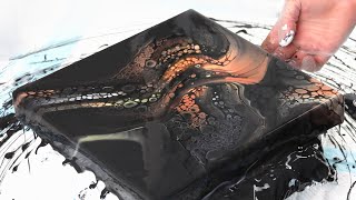 BLACK PILLOW PAINT - Does it work? - Acrylic Pouring