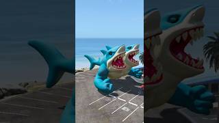 HULK in Spider-Man Suit DESTROYS Two-Headed Muscle Shark! GTA 5 Mods Gone Wrong #hulksmash