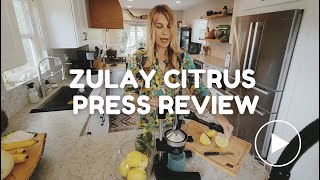 Squeezing Lemons with the Large ZULAY Citrus Press 🍋