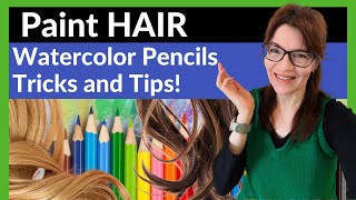 Watercolor Pencils Hair Tutorial (Realistic and Easy!)