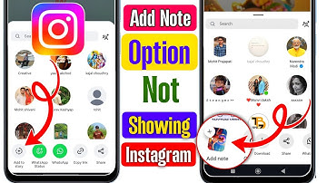 instagram note option not showing | instagram add note not showing | add note option not showing