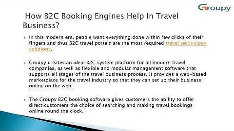 B2C Booking Engine