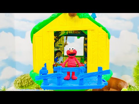 Elmo SESAME STREET Toys Treehouse Friends Visit! @TinyTreasuresandToys