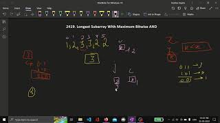 2419. Longest Subarray With Maximum Bitwise AND || Leetcode weekly contest 312 || C++