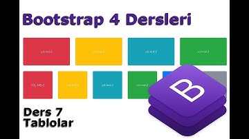 Bootstrap 4 Dersleri | 7-Tablolar