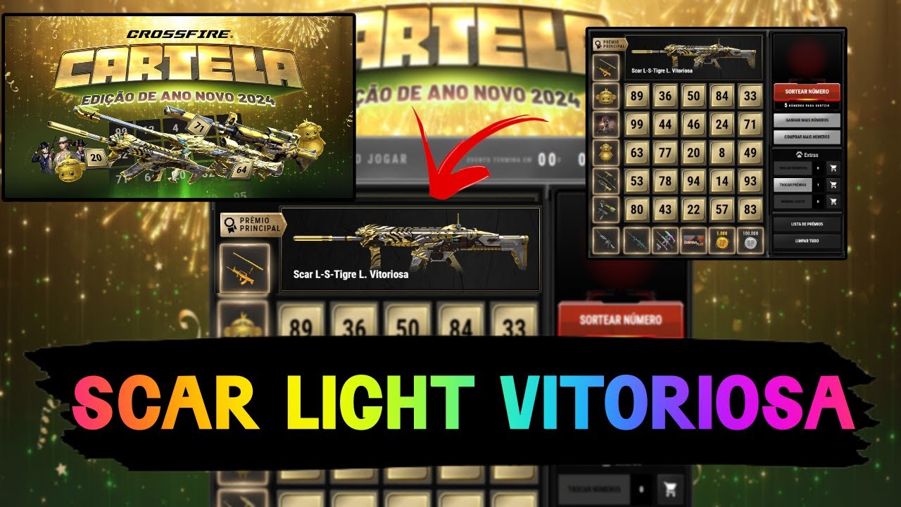 GANHEI A Scar L-S-Tigre L. Vitoriosa de GRAÇA NA CARTELA CROSSFIRE DE ANO NOVO 2024 | OBRIGADO Z8 KK