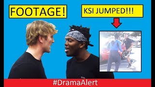 Logan Paul & KSI  FIGHT! #DramaAlert (FOOTAGE) KSI JUMPED! FaZe Rug vs Tanner FOX! Ninja Fortnite!