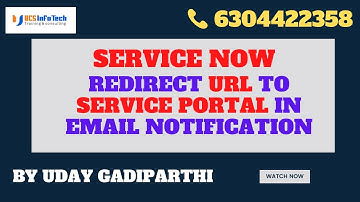 Redirect record to Service Portal from Notification in ServiceNow by Uday Gadiparthi