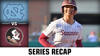 North Carolina vs. Florida State Series Recap | 2024 ACC Softball