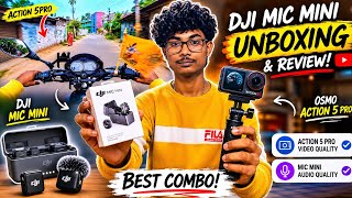 DJI Mic Mini Unboxing & DJI Osmo Action 5 Pro Review | Camera & Audio Quality Test #dji