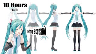 Hatsune Miku Spinning 10 Hours But The World Is Mine Scream Randomly Appears