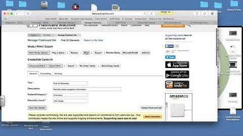 Flashcard Machine Export to PDF