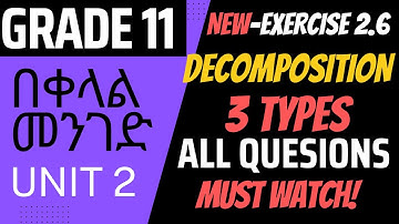 Exercise 2.6 | NEW Decomposition | Partial Fraction | Rational Expressions | Grade 11 | Unit 2 |
