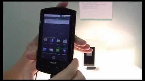 Acer Liquid E phone video demo