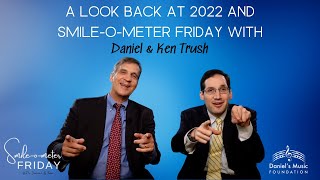 Final Episode of Smile-O-Meter Friday with Daniel and Ken Trush
Join Daniel & Ken Trush, Co-Founders of Daniel’s Music Foundation for the final episode of Smile-o-meter Friday. Take a look back at Smile-O-Meter Friday, as well as whats next for DMF. We wish everyone a joyful holiday season and hope you enjoy it!
Smile-O-Meter Friday is an online series hosted by an unlikely duo, our very own Daniel & Ken Trush, who represent two stereotypes - Disability and Aging and are just trying to bring a little sunshine into the world. For more background on the inspiration for the series, check out the pilot episode: https://youtu.be/EhYqiMQrby4
Please click the link for the full transcript of this video on our website:
https://www.danielsmusic.org/smileometer-friday-episode-12copy
Want to Get More Involved in DMF? https://forms.gle/R3aDHAwrPwdxwAGe9
Follow Us/Like Us/Subscribe:
Facebook: https://www.facebook.com/danielsmusicfoundation/
Instagram: http://instagram.com/dmfmusic
Twitter: https://twitter.com/DanielsMusicFdn
YouTube: https://www.youtube.com/channel/UCp30ob_W2ec2ok8mfitep8A
About Daniel & Ken Trush
Daniel is the Co-Founder of and inspiration for Daniel’s Music Foundation and along with his family, is actively involved in all areas of the organization. A talented songwriter and performer, he is the man responsible for naming the foundation’s key performance indicator, the “Smile-O-Meter,” which focuses on the changes in attitude and outlook reported by the musicians who participate in DMF programs – a measure taken very seriously. Most importantly, Daniel is the life force that drives DMF and he serves as the ambassador for the mission. He is a living example of acceptance, kindness, and joy.
Ken, Daniel’s father, is the Co-Founder and Chairman of the foundation and works closely with the DMF Management team and staff, in the strategic development of the music programs and in the marketing, development, and operational areas of DMF. He is also the creative visionary behind The Danny Awards, an annual celebration of musical talent from around the world, and the driving force behind the DMF Virtual Community – an online platform where individuals with disabilities can explore, learn and celebrate the joy of music together.
Contact Daniel & Ken at info@danielsmusic.org and visit danielsmusic.org to learn more about Daniels Music Foundation.
#positivenews #powerofmusic #smileometerfriday #danielsmusicfoundation Final Episode of Smile-O-Meter Friday with Daniel and Ken Trush