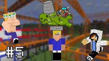 Minecraft Tekkit - Alweer minen! .//Part 5 Multiplayer met Knarftretsom