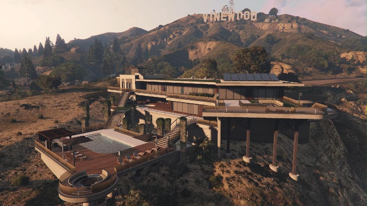 The Vinewood Residence - Mansion Tour + Views - GTA V