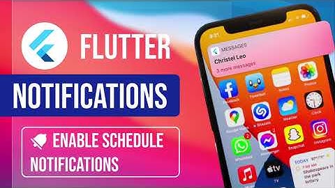 Implement Flutter Schedule Local Push Notifications | Schedule Notification for android and iOS