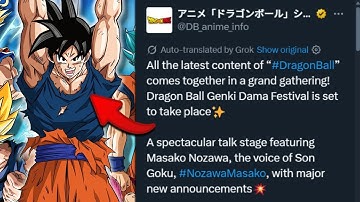 Dragon Ball is COMING BACK! (...they just announced it)