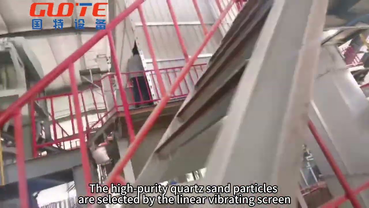 Quartz plate sand production line.