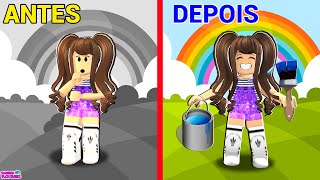 JOGO DE PINTAR NO ROBLOX!! QUEM PINTOU MAIS RÁPIDO? Color All Blocks! screenshot 1