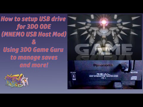 How to setup USB drive for 3DO ODE (Mnemo USB host mod) + 3DO Game Guru!