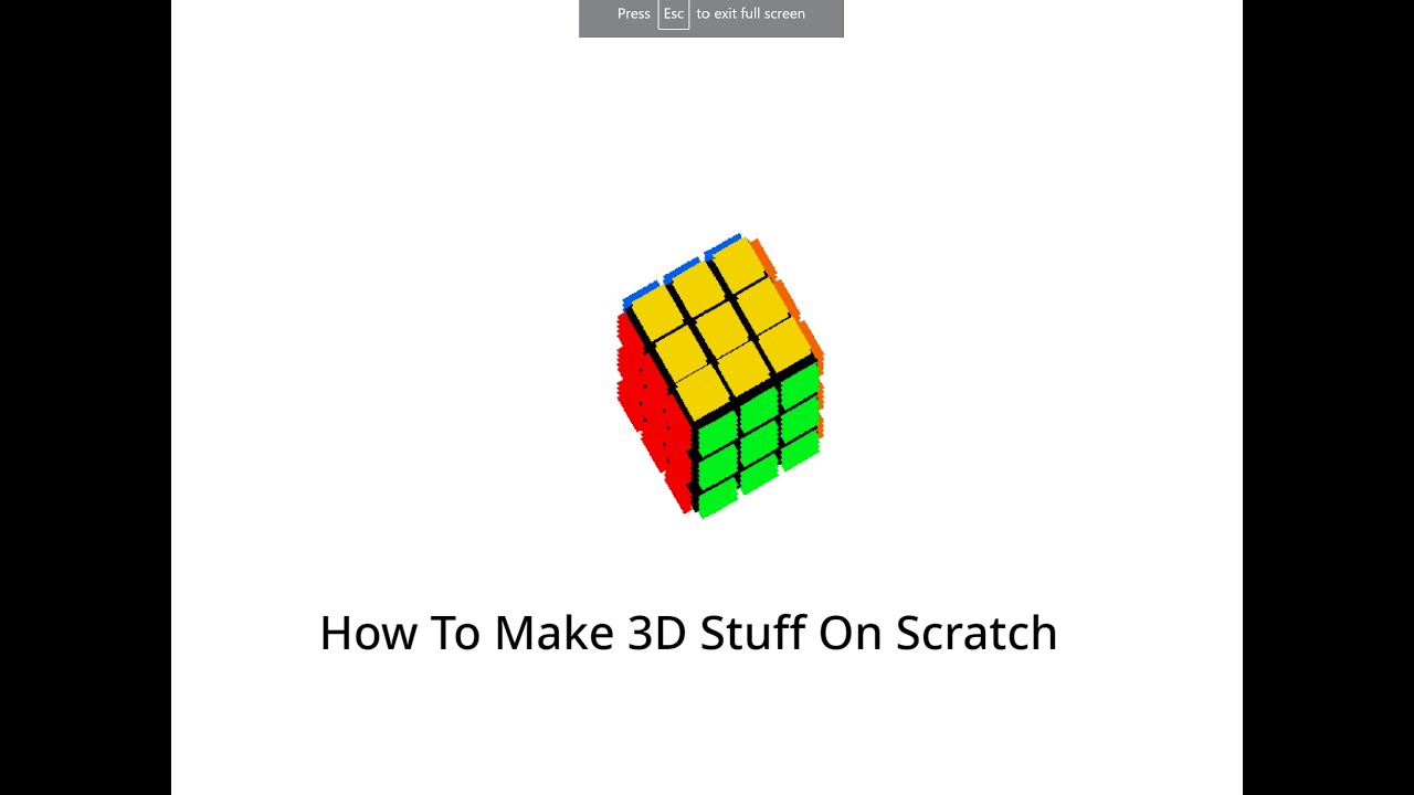 How To Make 3D Stuff On Scratch - YouTube