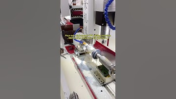 Four-axis high-speed CNC drilling machine, 360-degree automatic flip processing. #machine