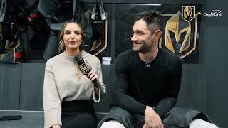 Ashali Vise interviews defenseman Alec Martinez for the Credit One One-on-One
