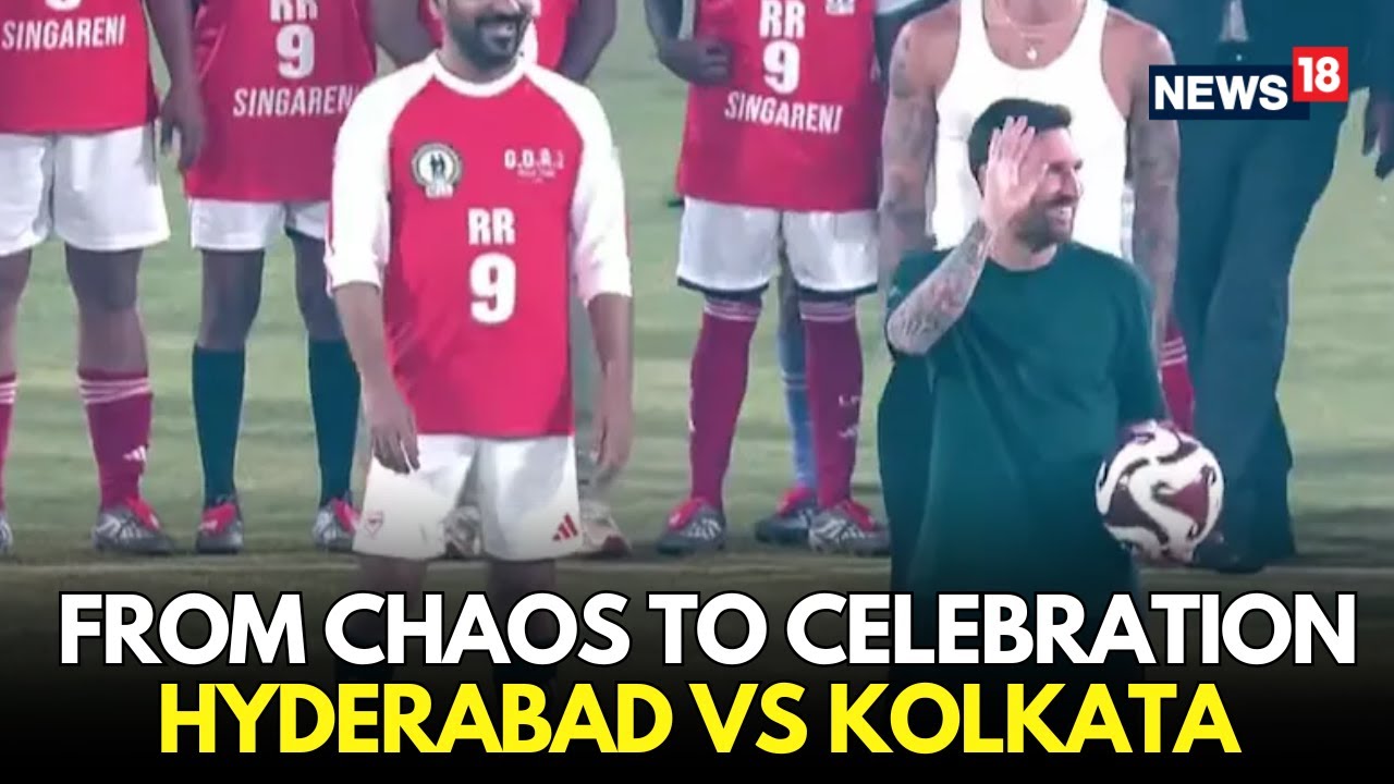 MESSI IN INDIA: From Chaos to Celebration: Hyderabad vs Kolkata | Fans Welcome Messi With Open Arms