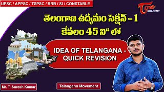 Idea Of Telangana - Quick Revision | Telangana Movement | Suresh | Tone Academy