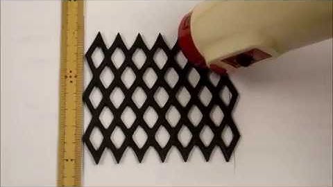 Testing of the SME in a 3D printed elastic lattice structure