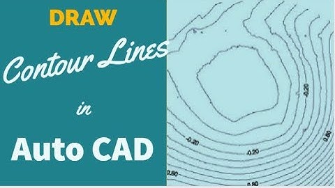 SW-DTM: How To Draw Contour Lines in AutoCAD Part_1