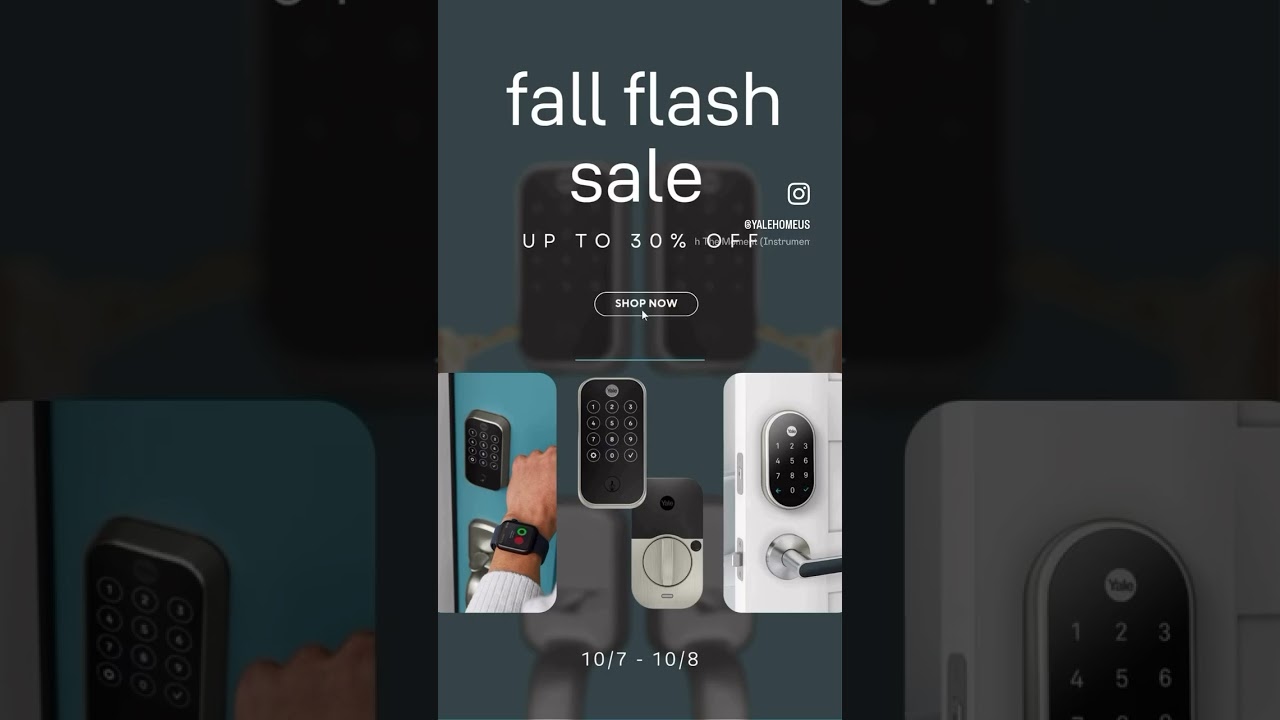 Flash Sale: Yale Smart Locks!