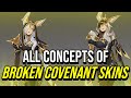 All Concepts of Broken Covenant Skins | MF | Riven | Xayah | Rakan | Cho&#39;gath | League of Legends