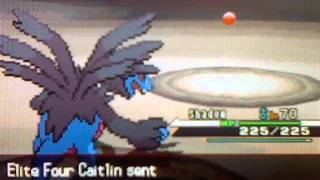 Pokemon White Walkthrough Part 78:Elite Four Caitlin Rematch!