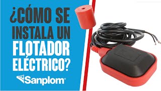 ¿Cómo se instala un flotador eléctrico?