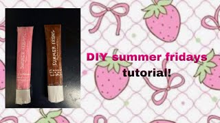 diy summer fridays tutorial!