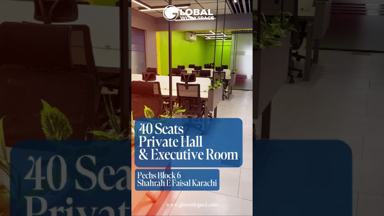 Large Team Room & Executive Office | Premium Workspaces at Global Workspace Karachi