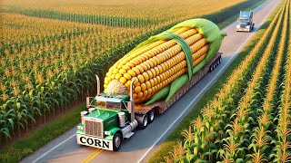 Amerikanische Landwirte Ernten Millionen Tonnen Mais Mit Modernster Technologie