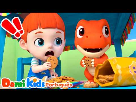🍬 O Dinossaurinho Comeu Doce? 🦖 Aprender Bons Hábitos e Saude | Domi Kids em Português