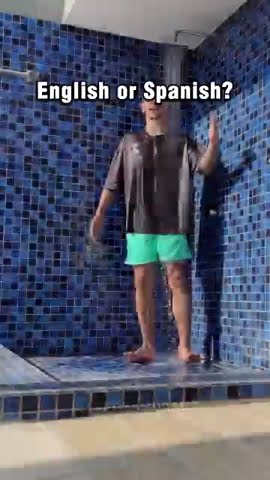 Whoever moves first is gay! English or Spanish??#short - YouTube