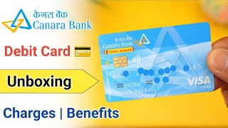 Canara Bank Visa Classic Debit Crad Unboxing | Canara Visa Classic Debit Card Charges and Benefits