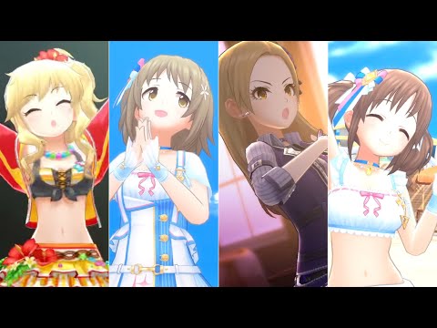 【デレステMV】SEASONS SUMMER! 夏ソング4曲メドレー（銀のイルカと熱い風〜とんでいっちゃいたいの〜夏恋〜CoCo夏夏夏 Holiday）
