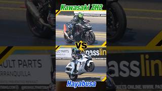 Kawasaki ZH2 🆚️ Suzuki HAYABUSA GSX-1300R 💥 Drag Race #everfullspeed #dragracing